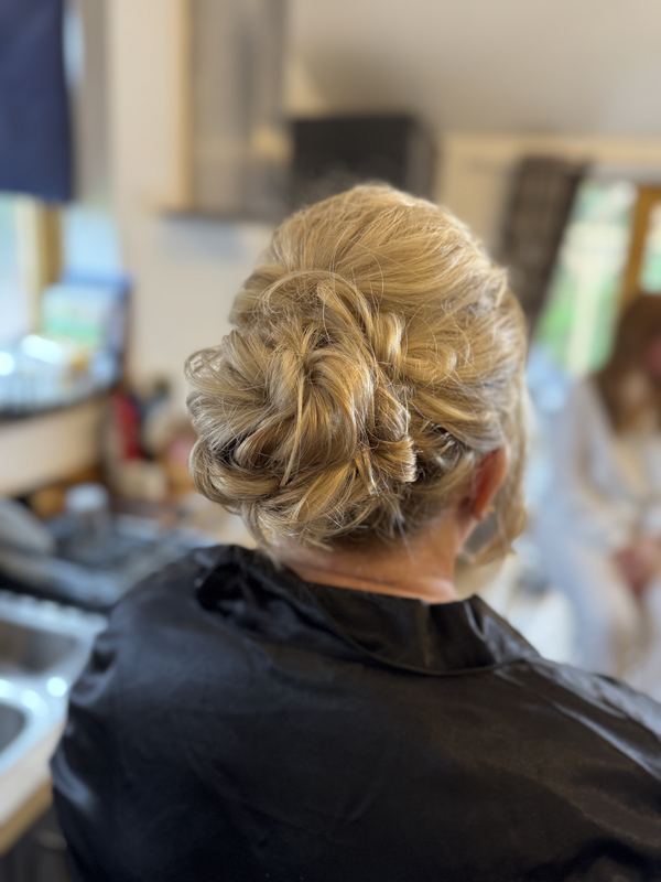 Softly pinned occasion updo
